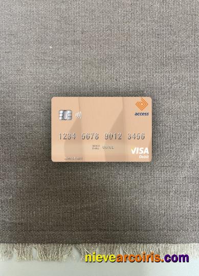Nigeria Access Bank Plc visa debit card photolook